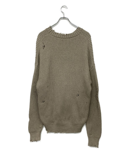 ディースクエアード 美品 ダメージ加工コットンロゴニット S74HA1324 S18193 メンズ SIZE S DSQUARED2