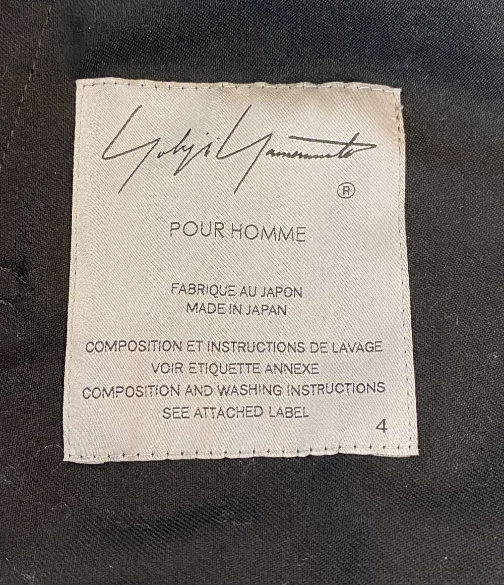 ヨウジヤマモトプールオム  テーラードジャケット  HZ-J06-002 ブラック      メンズ SIZE 4  YOHJI YAMAMOTO POUR HOMME