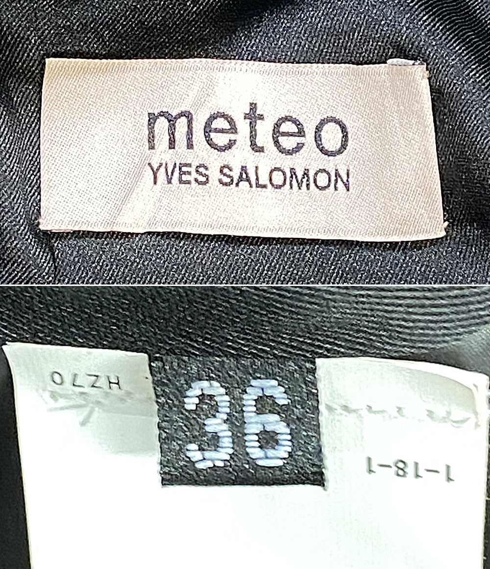 YVES SALOMON コート ブラック 18-020-210-0028-3-0 レディース SIZE 36 イヴサロモン