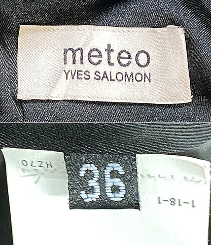 YVES SALOMON コート ブラック 18-020-210-0028-3-0 レディース SIZE 36 イヴサロモン