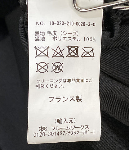 YVES SALOMON コート ブラック 18-020-210-0028-3-0 レディース SIZE 36 イヴサロモン