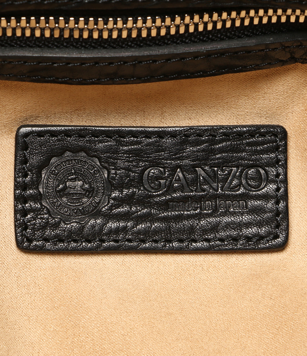 ガンゾ トートバッグ BLK レザー メンズ GANZO