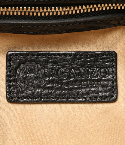 ガンゾ トートバッグ BLK レザー メンズ GANZO