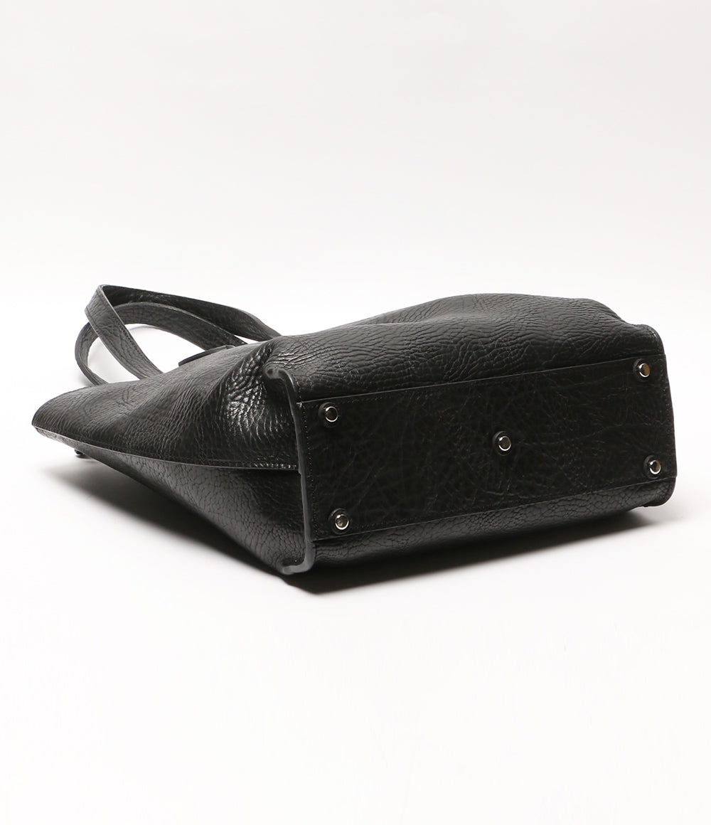 ガンゾ トートバッグ BLK レザー メンズ GANZO