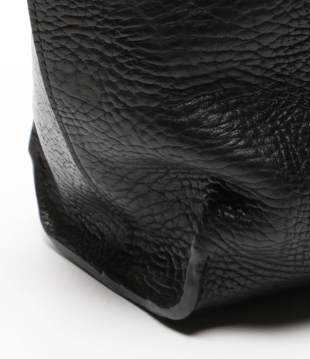 ガンゾ トートバッグ BLK レザー メンズ GANZO