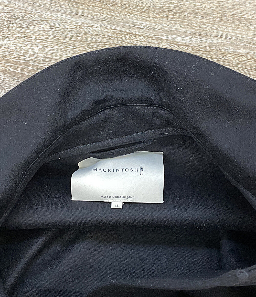 マッキントッシュ 英国製 ダブルフェイスコート ブラック レディース SIZE 12 MACKINTOSH