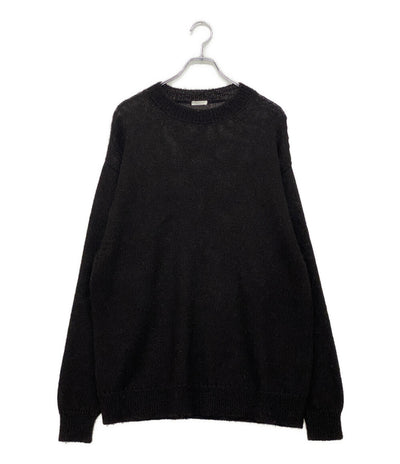 コモリ ブラックアルパカクルーネックニット 21AW U03-06001 メンズ SIZE - COMOLI