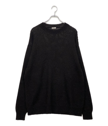 コモリ ブラックアルパカクルーネックニット 21AW U03-06001 メンズ SIZE - COMOLI