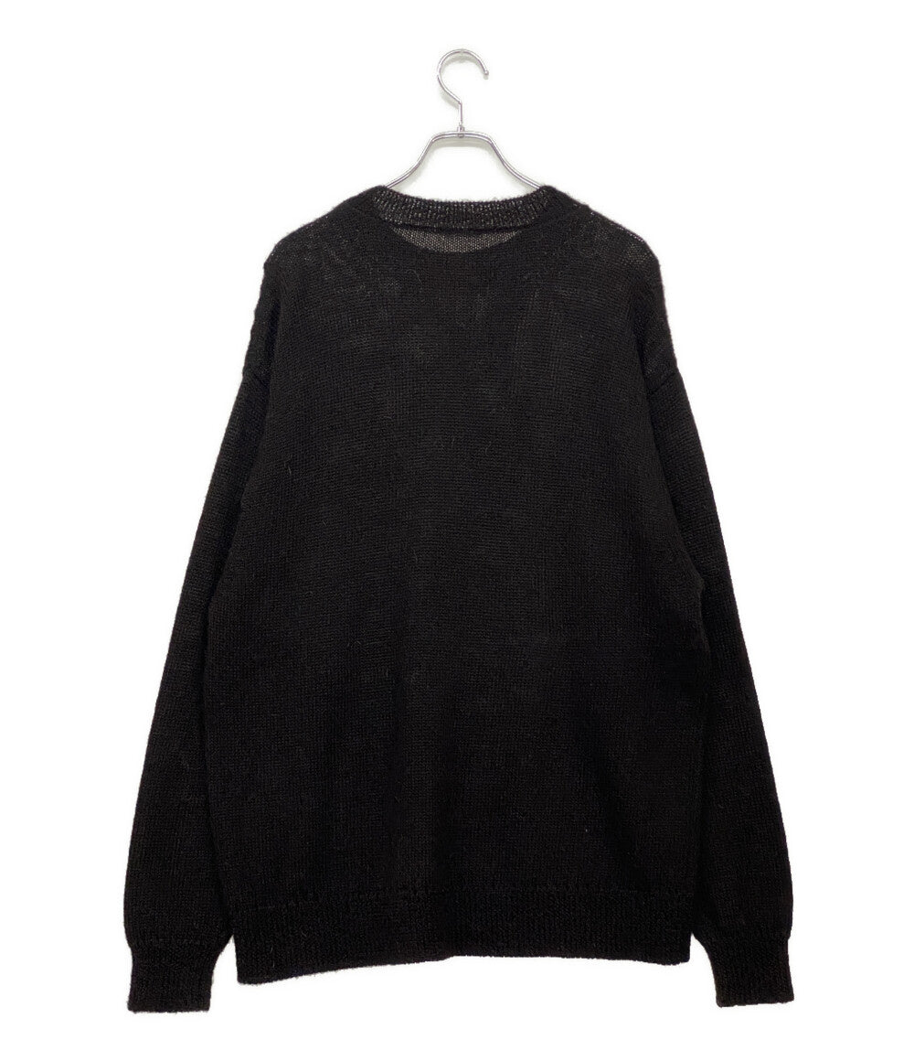 コモリ ブラックアルパカクルーネックニット 21AW U03-06001 メンズ SIZE - COMOLI
