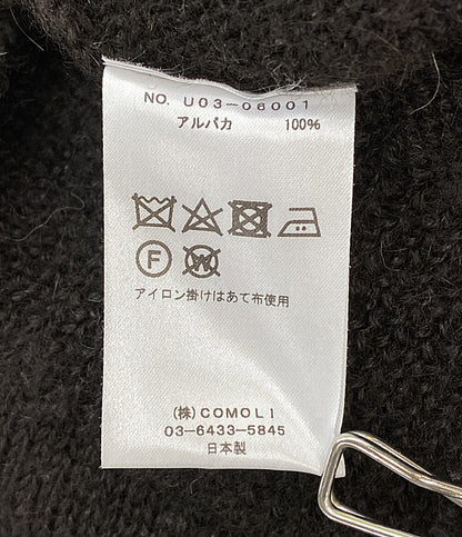 コモリ ブラックアルパカクルーネックニット 21AW U03-06001 メンズ SIZE - COMOLI