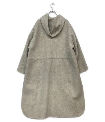 ebure エブール リュクスメルトン フーデットロングコート 3610200133 レディース SIZE 36