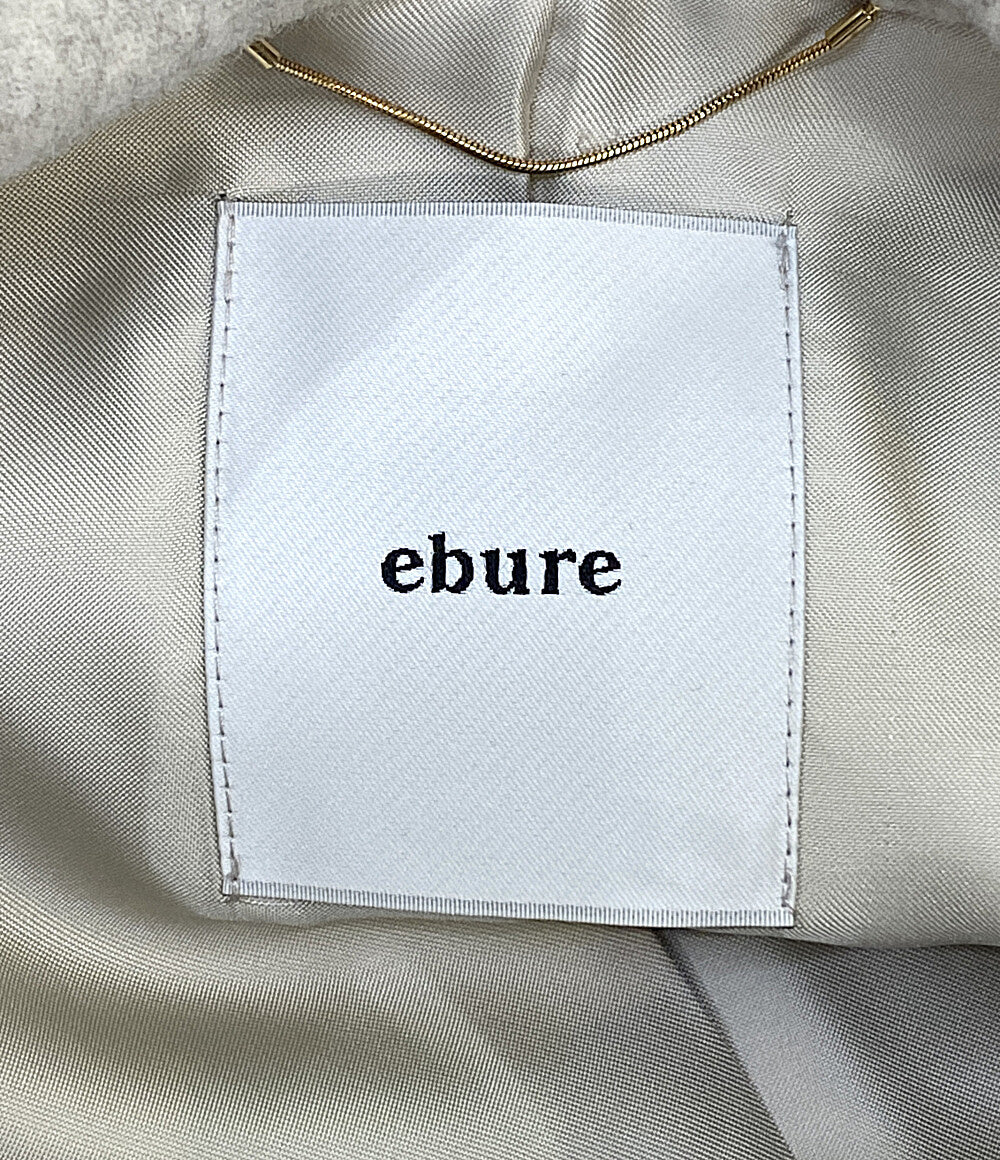 ebure エブール リュクスメルトン フーデットロングコート 3610200133 レディース SIZE 36