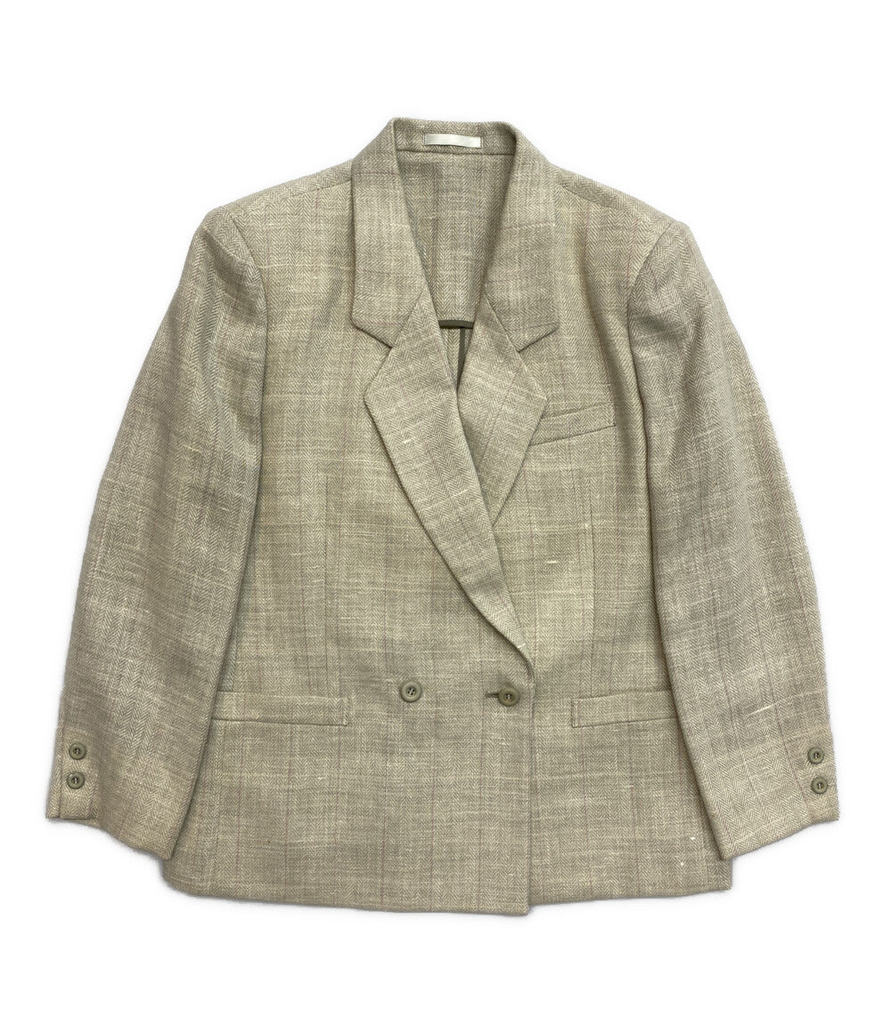 Burberrys セットアップ グリーン 麻混 レディース SIZE 9 バーバリーズ