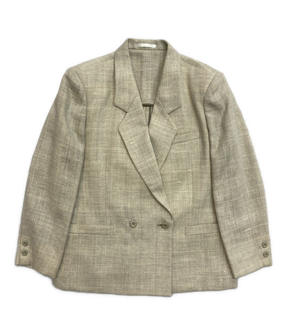 Burberrys セットアップ グリーン 麻混 レディース SIZE 9 バーバリーズ