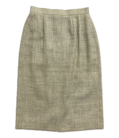 Burberrys セットアップ グリーン 麻混 レディース SIZE 9 バーバリーズ