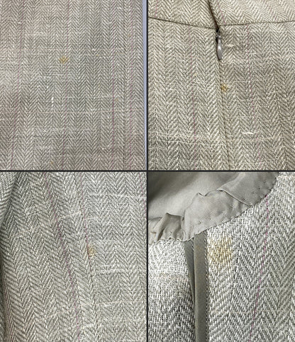 Burberrys セットアップ グリーン 麻混 レディース SIZE 9 バーバリーズ