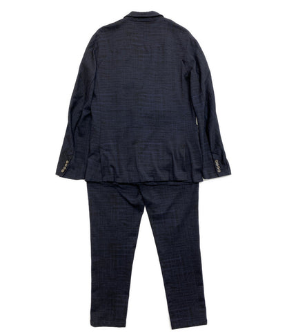 ウノピゥウノウグァーレトレ リラックス スーツ 3ピース ネイビー×ブラック メンズ SIZE XL 1PIU1UGUALE3 RELAX