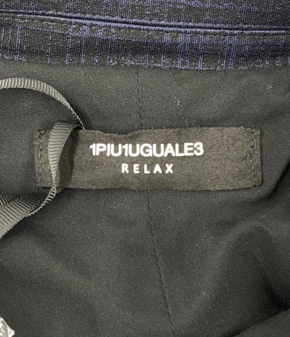 ウノピゥウノウグァーレトレ リラックス スーツ 3ピース ネイビー×ブラック メンズ SIZE XL 1PIU1UGUALE3 RELAX