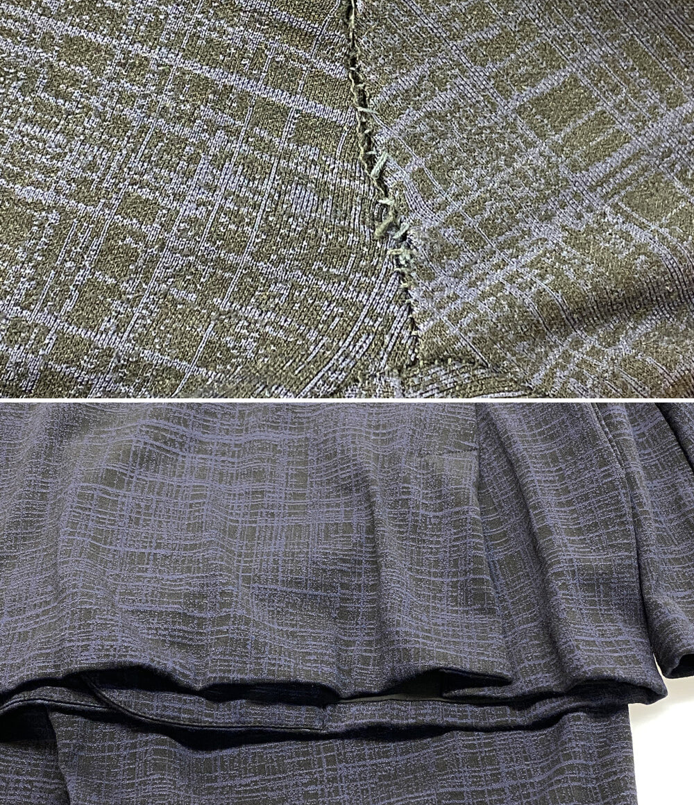 ウノピゥウノウグァーレトレ リラックス スーツ 3ピース ネイビー×ブラック メンズ SIZE XL 1PIU1UGUALE3 RELAX