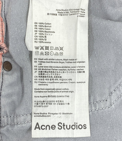 アクネステュディオス  デニムパンツ 2022 Vintage Black      メンズ SIZE EUR 29 30  ACNE STUDIOS