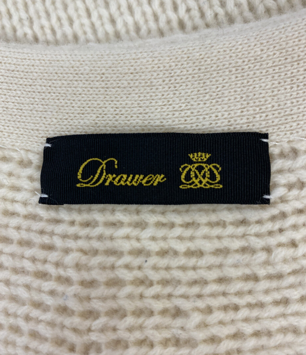 ドゥロワー カーディガン ウールカシミヤミラノ編みフォックスファーカーディガン レディース SIZE UAF8 Drawer