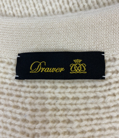 ドゥロワー カーディガン ウールカシミヤミラノ編みフォックスファーカーディガン レディース SIZE UAF8 Drawer