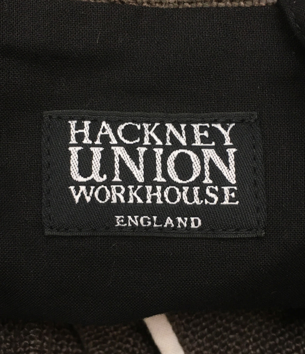 美品 ハックニー・ユニオン・ワークハウス リネンベスト スタンドカラー メンズ SIZE 42 HACKNEY UNION WORKHOUSE