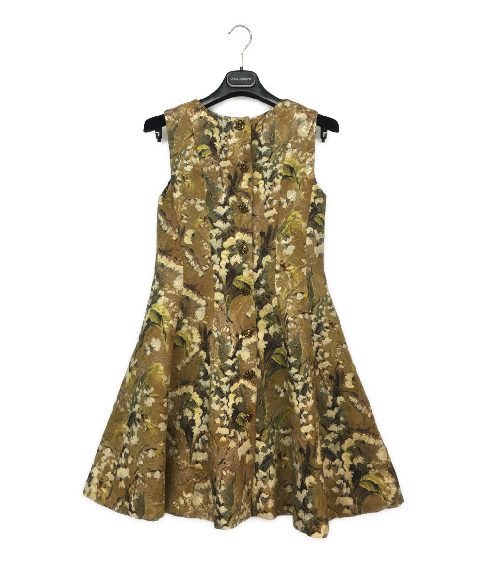 ドルチェ&ガッバーナ ノースリーブワンピース 総柄 レディース SIZE 40 DOLCE ＆ GABBANA