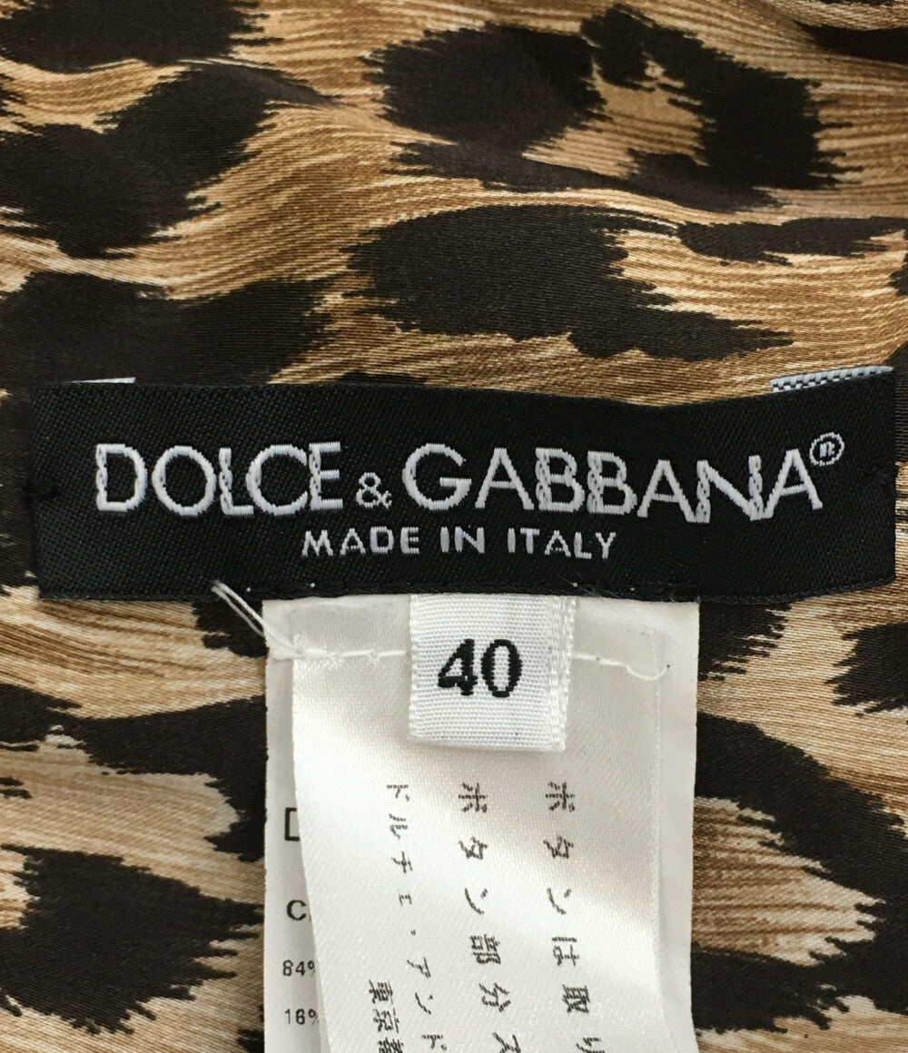 ドルチェ&ガッバーナ ノースリーブワンピース 総柄 レディース SIZE 40 DOLCE ＆ GABBANA