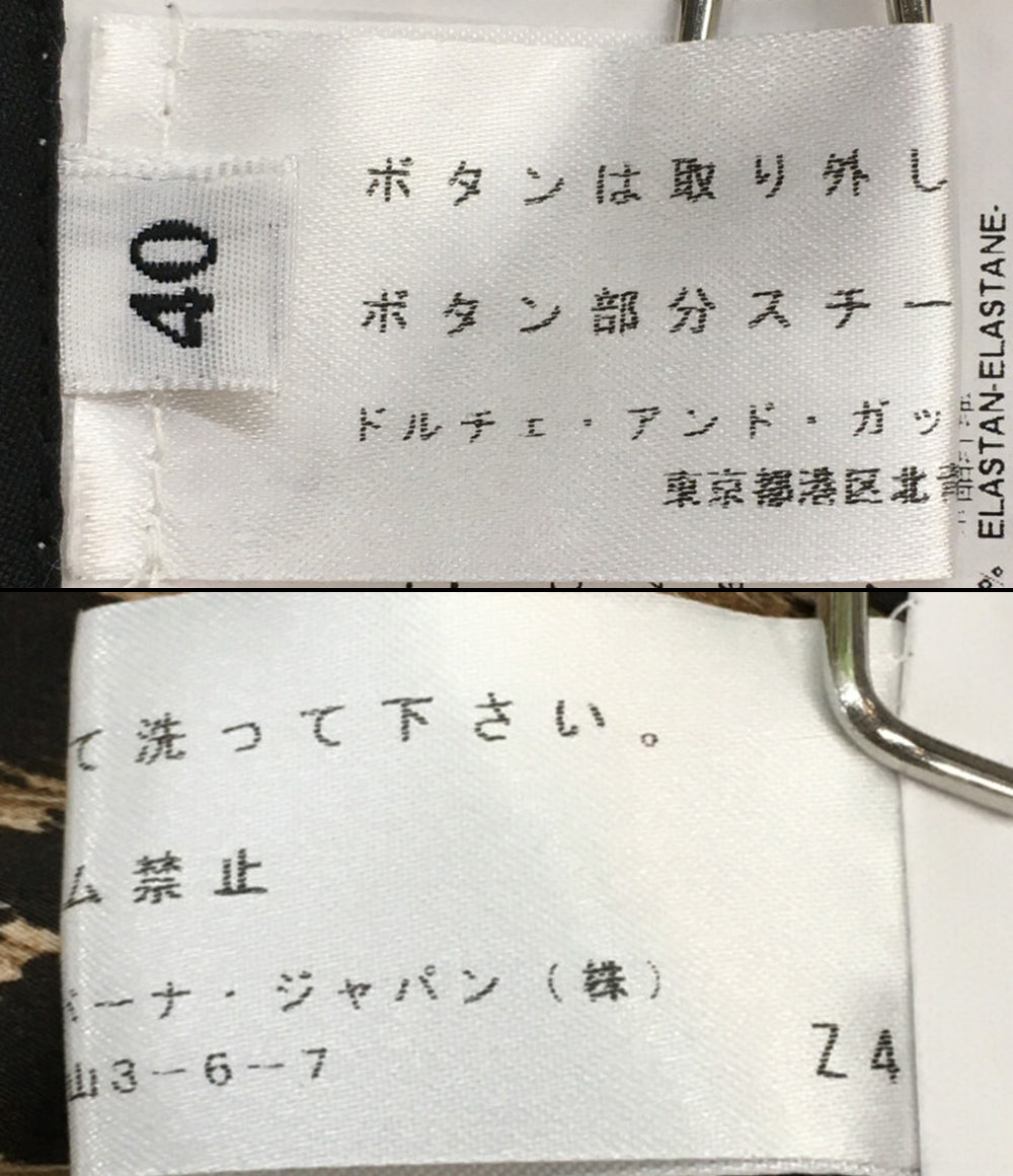 ドルチェ&ガッバーナ ノースリーブワンピース 総柄 レディース SIZE 40 DOLCE ＆ GABBANA