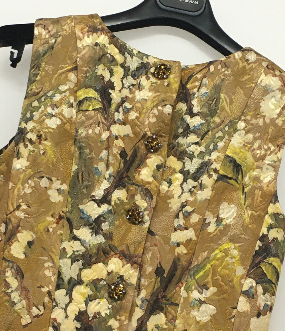 ドルチェ&ガッバーナ ノースリーブワンピース 総柄 レディース SIZE 40 DOLCE ＆ GABBANA