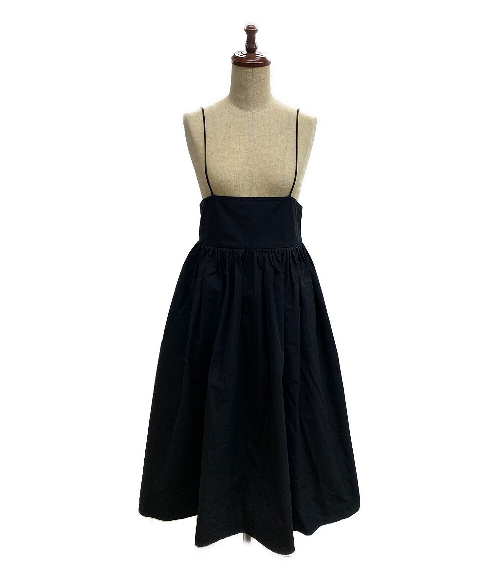 Drawer キャミワンピース サロペットスカート ブラック 6524-299-1640 レディース SIZE 36