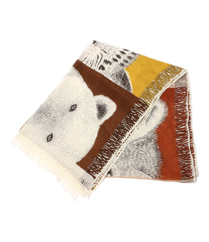 イヌイエディションズ ストール ブラウン タイガー      レディース   NOUI EDITIONS