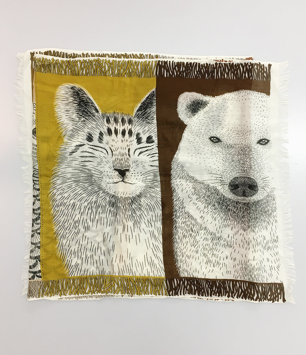 イヌイエディションズ ストール ブラウン タイガー      レディース   NOUI EDITIONS