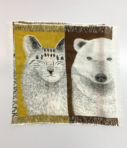 イヌイエディションズ ストール ブラウン タイガー      レディース   NOUI EDITIONS