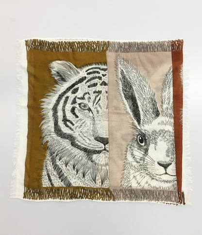 イヌイエディションズ ストール ブラウン タイガー      レディース   NOUI EDITIONS