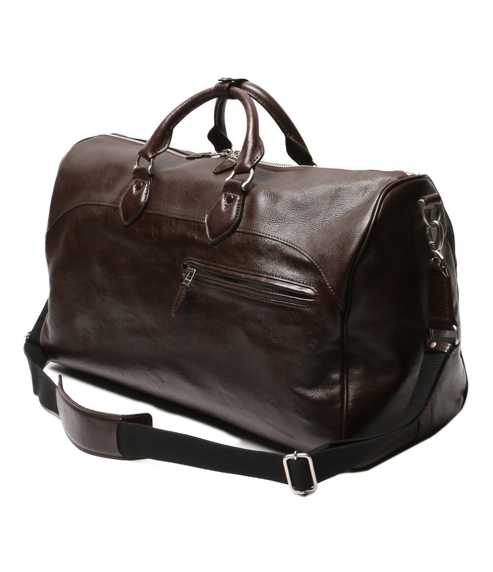 アヴィレックス  ボストンバッグ ブラウン レザー      メンズ   AVIREX