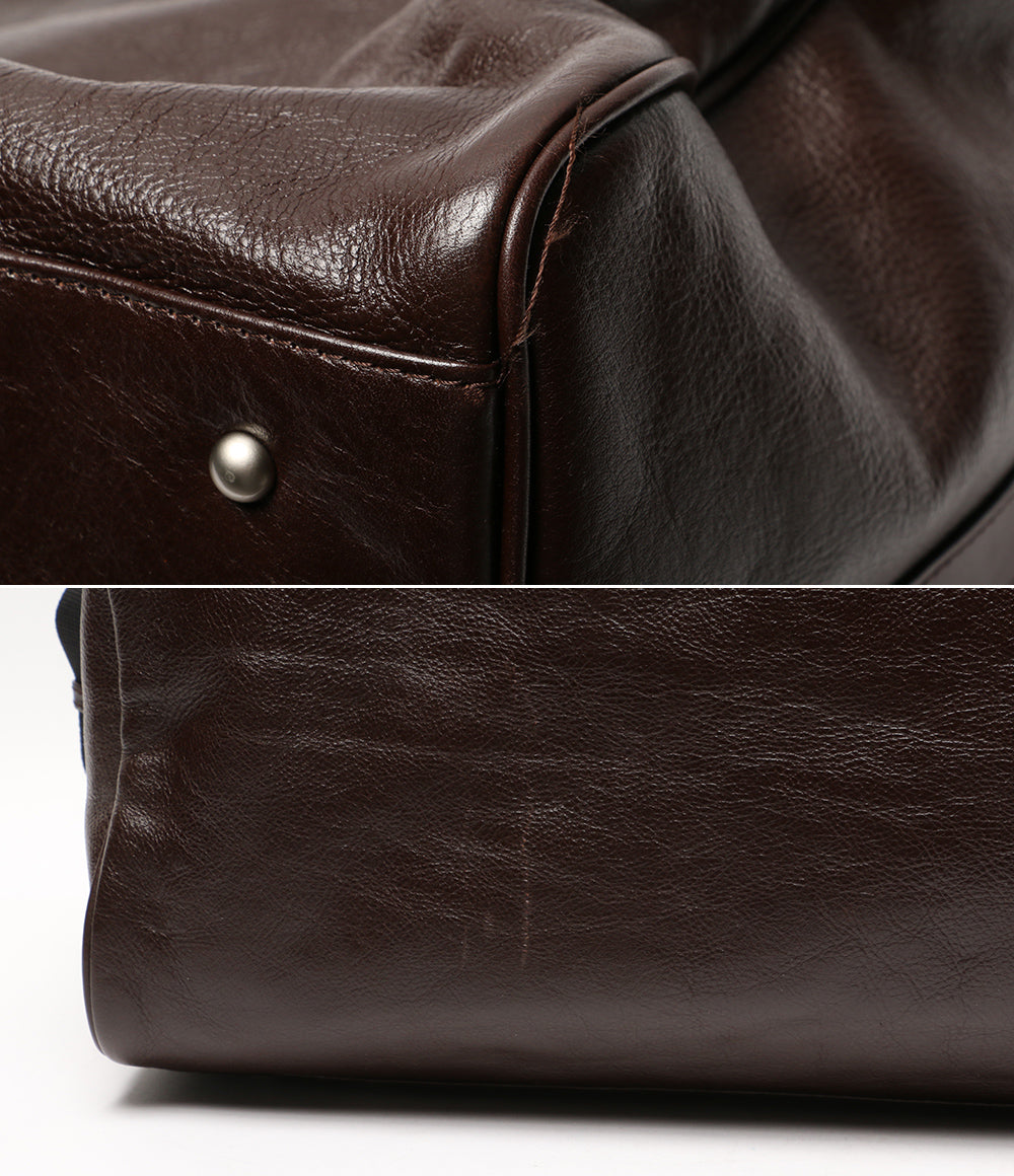 アヴィレックス  ボストンバッグ ブラウン レザー      メンズ   AVIREX