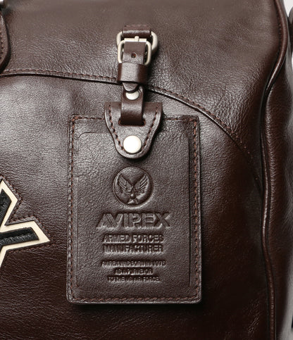 アヴィレックス  ボストンバッグ ブラウン レザー      メンズ   AVIREX