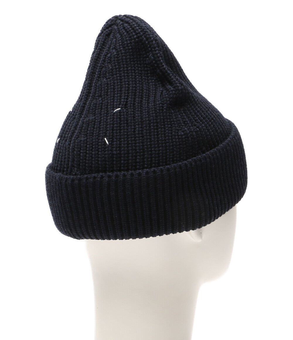 メゾンマルジェラ 美品 ニット帽 4stitch Kinit Cap     S50TC0051 S17791 メンズ SIZE L  Maison Margiela