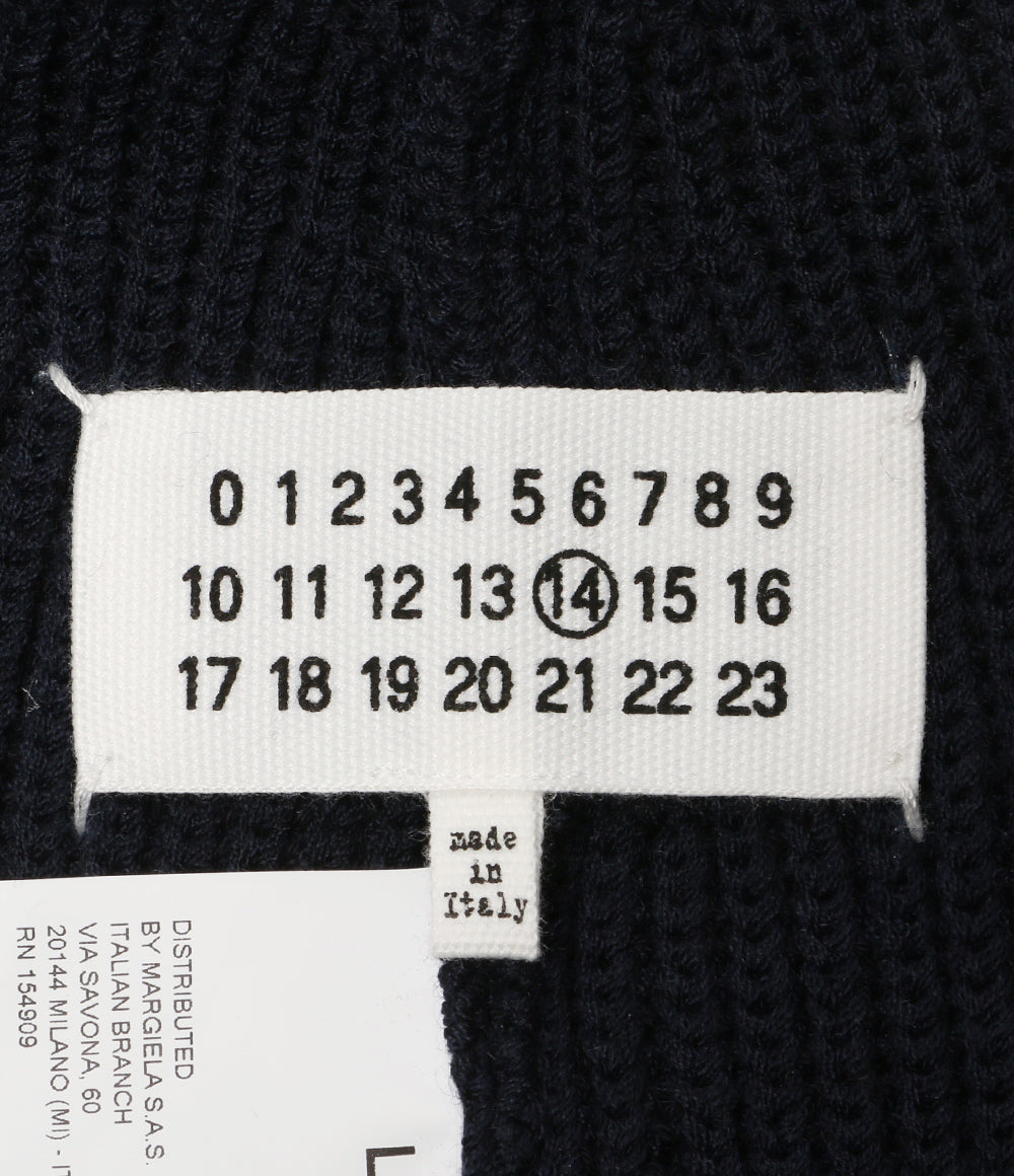 メゾンマルジェラ 美品 ニット帽 4stitch Kinit Cap     S50TC0051 S17791 メンズ SIZE L  Maison Margiela