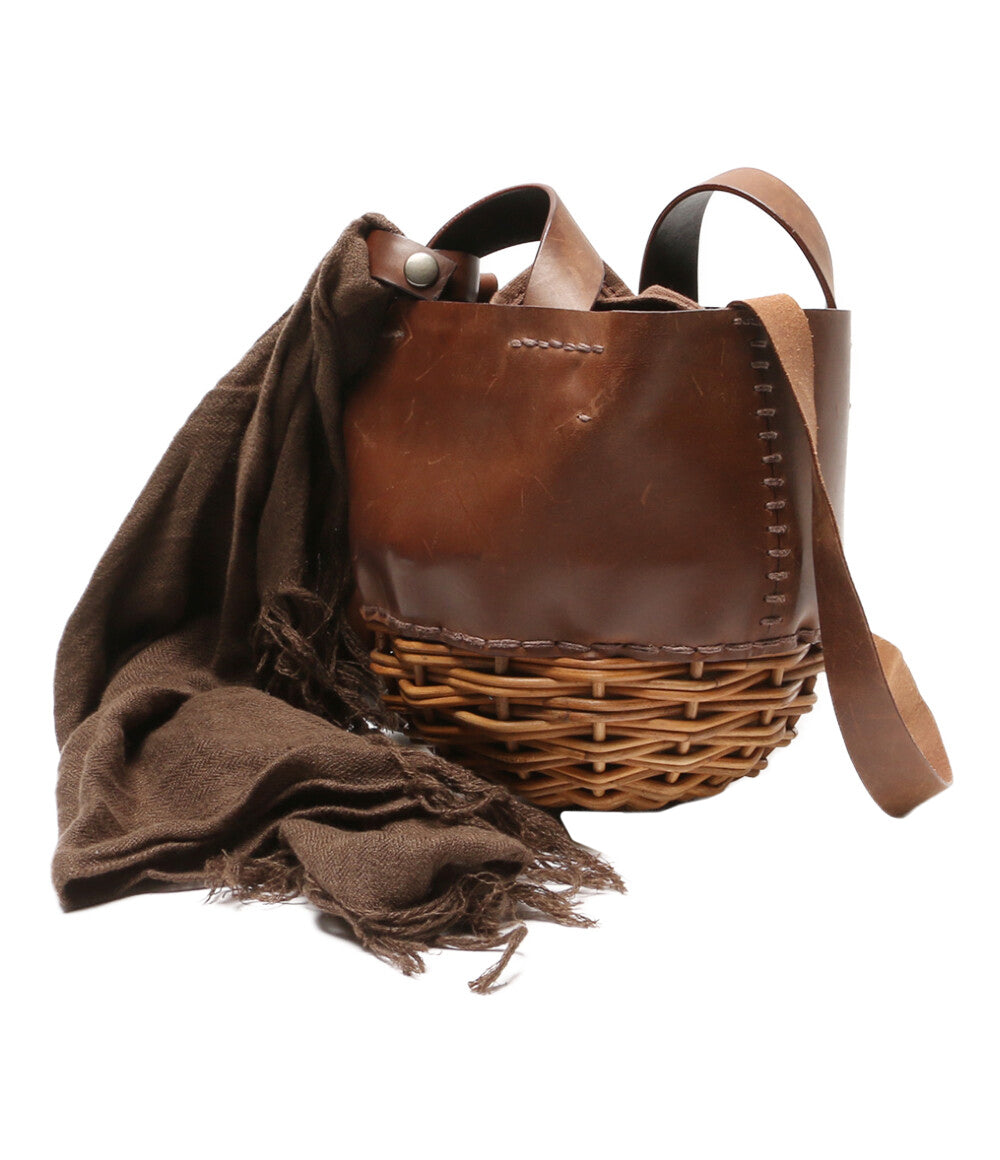 エバゴス ミニどんぐり オイルショルダー カゴ レザー ブラウン エバゴス ショルダーバッグ ミニ どんぐり レディース ebagos