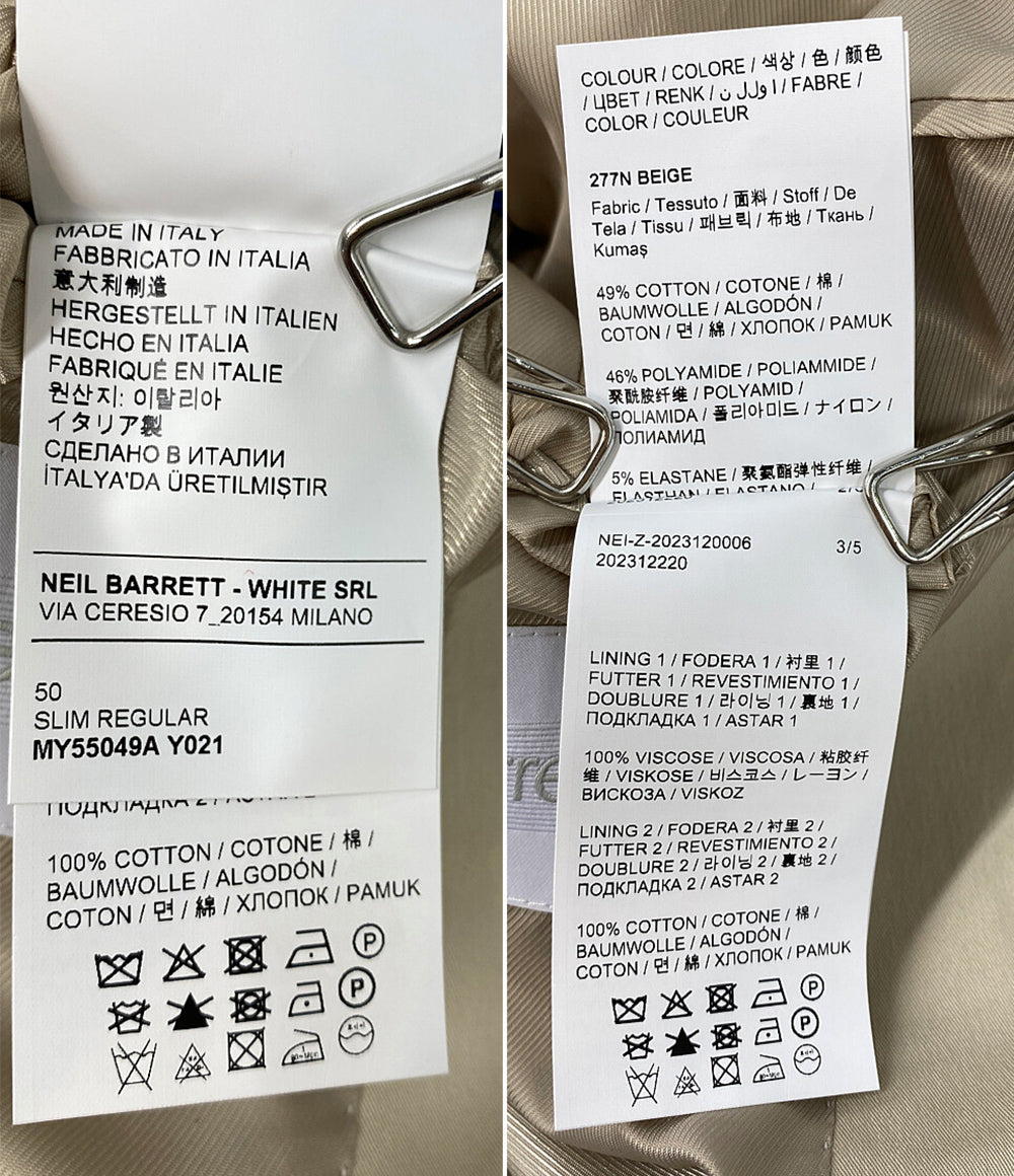 美品 NEIL BARRETT ニールバレット スーツ セットアップ ベージュ