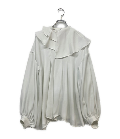 ENFOLD 長袖ブラウス 2WAY COLLAR ホワイト 23SS レディース SIZE 38 エンフォルド