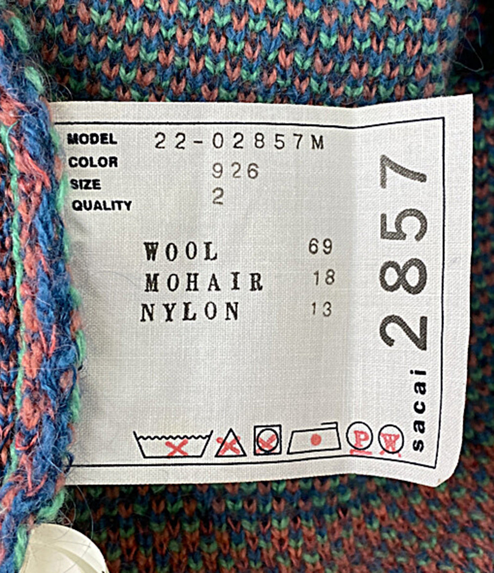 サカイ  ブルゾン 22AW Plaid Knit Blouson 22-02857M      メンズ SIZE 2  sacai