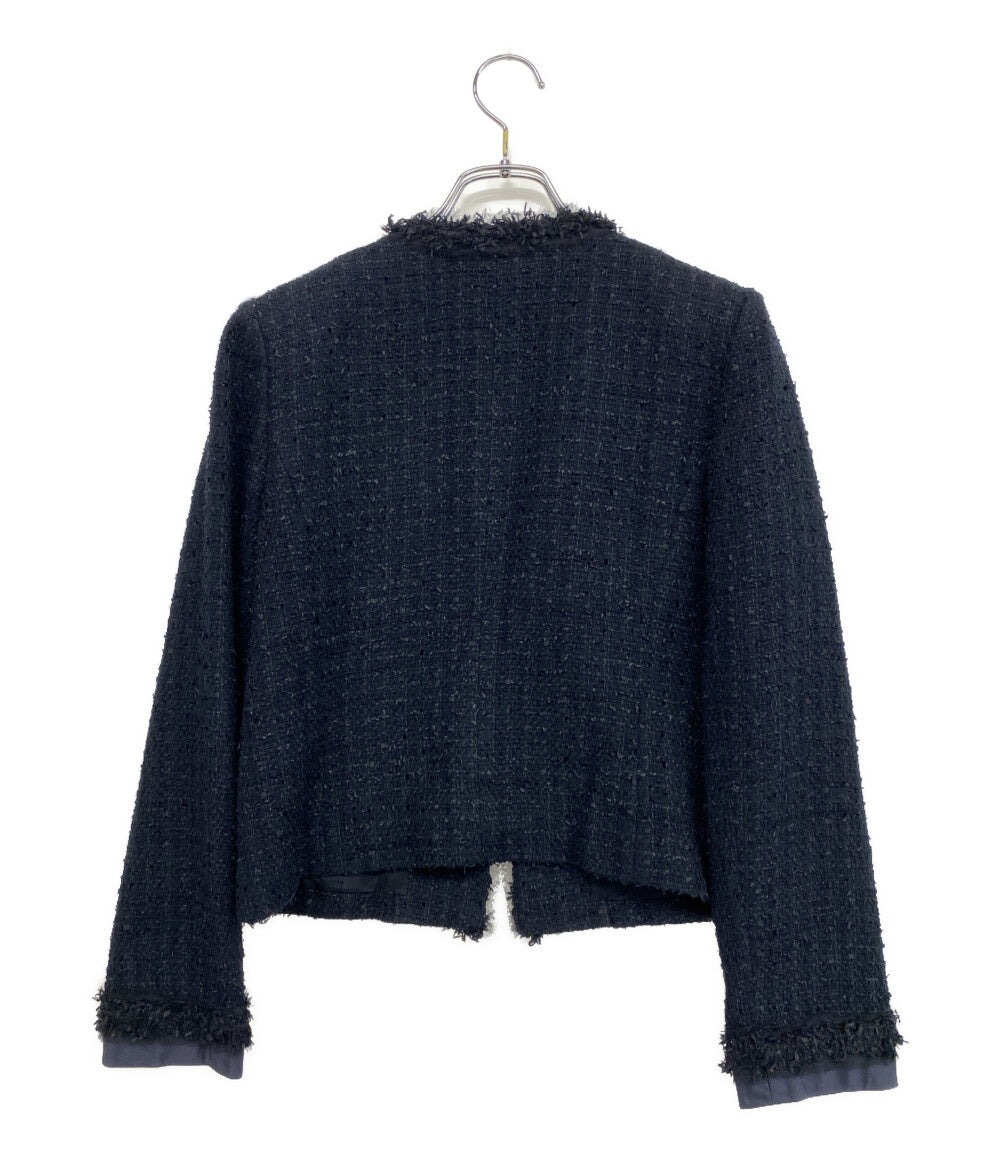 フォクシー ツイードジャケット ネイビー レディース SIZE 40