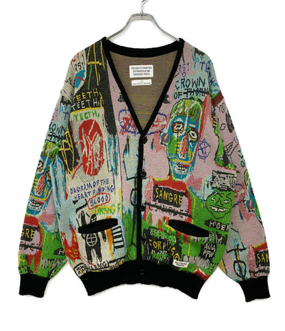 ワコマリア 美品 カーディガン BASQUIAT-WM-KN06 メンズ SIZE M WACKO MARIA