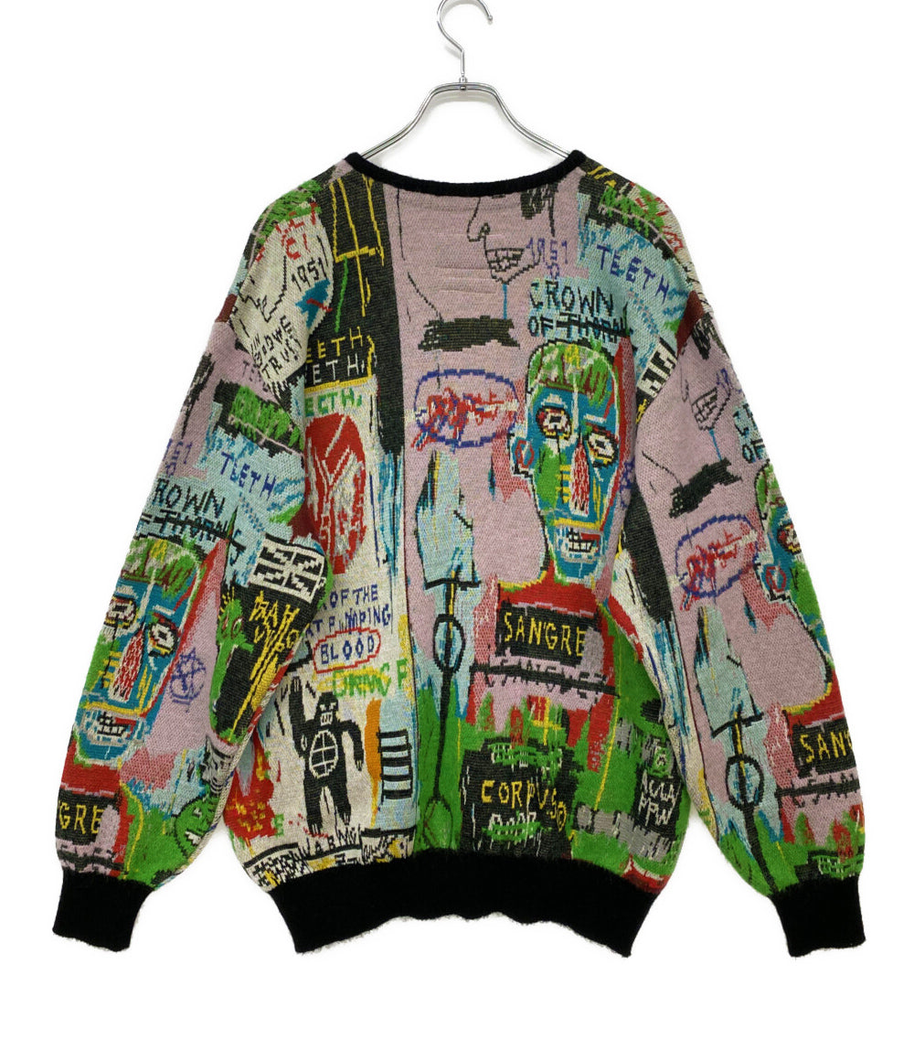 ワコマリア 美品 カーディガン BASQUIAT-WM-KN06 メンズ SIZE M WACKO MARIA