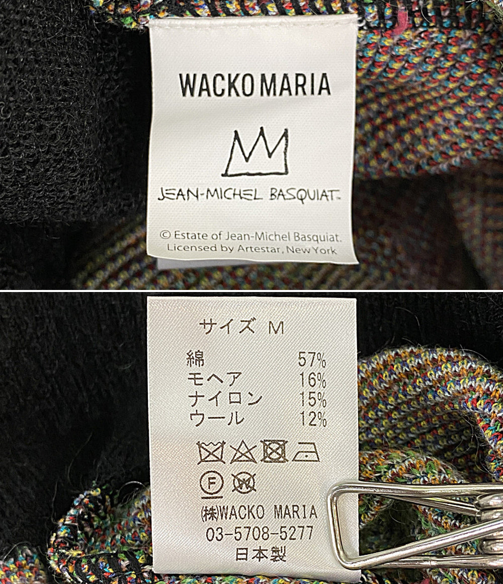 ワコマリア 美品 カーディガン BASQUIAT-WM-KN06 メンズ SIZE M WACKO MARIA