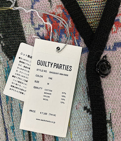 ワコマリア 美品 カーディガン BASQUIAT-WM-KN06 メンズ SIZE M WACKO MARIA